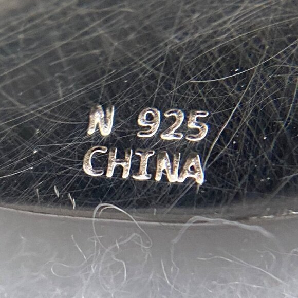 Sterling Silver 925 Teardrop Disc Hammered Dangle Drop Earrings - Picture 8 of 16